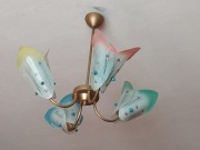 Żyrandol w stylu vintage z okresu PRL