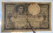 Polska - BANKNOT , 500 złotych 1919 seria S.A.