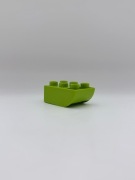 NOWE LEGO DUPLO klocek budowlany 2x3 zaokrąglony jasnozielone
