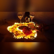 Stolik z żywicą epoksydowa "wulkan"