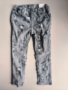 H&M SZTRUKSOWE SPODNIE ZWIERZĘTA R.98