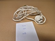 Kabel zasilający biały, PE+N, 10/16A,250V, 3,5 m
