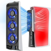 PS5 wentylator chłodzący z oświetleniem LED