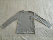 Szara bluzka z długim rękawem zebra Pepperts 146 - 152 jak nowa