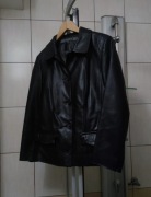 Kurtka damska XL marki Marbet wykonana z czarnej, miękkiej skóry naturalne