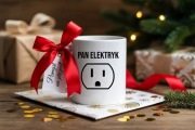 Smieszny prezent dla elektryka kubek dla zlotej raczki taty wujka elektryk