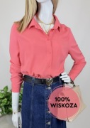 Wiosenna koszula damska steilmann edition L/40 koralowa na wiosnę miękka