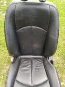 Fotel kierowcy Mercedes W211 POLIFT stan BDB grzany pompowany czarna skóra