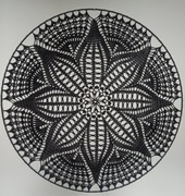 Szydełkowa mandala - łapacz snów - rękodzieło