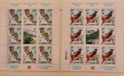 BiH  Poczta SERBIA  2004  FAUNA Mi 309-10 ptak kwiaty  komplet 2 ark