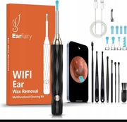 URZADZENIE DO CZYSZCZENIA USZU ZESTAW OTOSKOP KAMERA WIFI HD 1296P 6 LED
