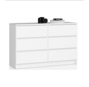 Na sprzedaż Komoda 6 szuflad kolor Biały mat 120x40x77cm  NOWA koszt 400zł