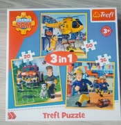 Puzzle Trefl Strażak Sam - Fireman Sam 3in1 3+