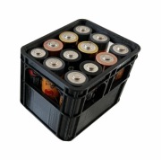 Organizer kontener skrzynka krata na baterie i akumulatorki paluszki AA