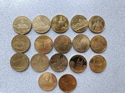 2 zł Nordic Gold Seria Zabytkowe  Miasta 17 szt. 2007 r. 2011 r.  Ładne