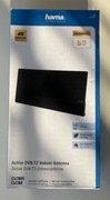 Antena Pokojowa Hama Performance 55 | Active DVB-T2 HD 4K | Filtr LTE