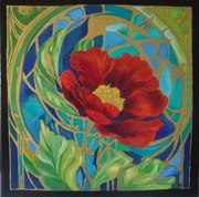 Obraz olejny kwiat secesja Pieśń Ulotności BCM