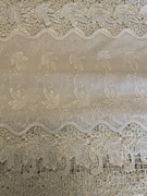 Firanka żakardowa z gipiurą ecru glamour