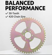 50-zębowa tylna tarcza z 6 otworami