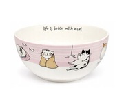 kotki miseczka z porcelany, porcelanowa miseczka z kotami, koty salaterka
