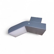 Grafitowa zewnętrzna oprawa elewacyjna o mocy 12W, zasilana napięciem 230V.