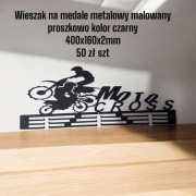 Wieszak na medale metalowy pomalowany proszkowo czarny kolor 