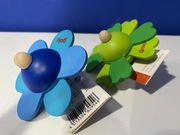 Drewniany bączek kwiatek