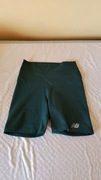 Spodenki leginsy na siłownię new balance wysoki stan zielone  M