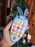 Niebieski telefon muzyczny dla malucha 