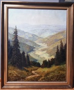 Otto Eduard Pippel (1878 Łódź - 1960 Planegg) Dolina ze świerkami. 