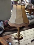 Lampka stołowa 60 cm. z pięknym abażurem 