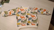 Bluza niemowlęca w dinozaury rozm 86 Nowa