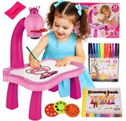 PROJEKTOR RZUTNIK DO NAUKI RYSOWANIA ZE SLAJDAMI PODŚWIETLANY STOLIK