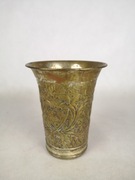 Stare naczynie srebrzone, pięknie zdobione