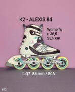 Jak nowe - rolki K2 dla kobiet - model Alexis 84 - ILQ7 - rozmiar 36,5