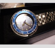 Zegarek MĘSKI nierdzewny wodoodporny SPORT Tuna' silver bransoleta MEGA "