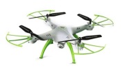 Dron Syma X5HW biało-zielony, jak nowy ze sklepu, 2 nowe akumulatory.
