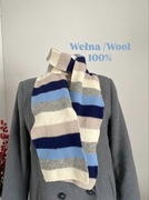 Wełniany szalik 100% zimowy damski