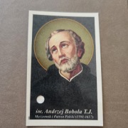 relikwia obrazek Andrzej Bobola 