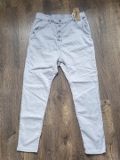 Niebieskie spodnie gumowe 36