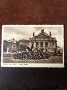 Przedwojenna pocztówka Lwów Teatr Wielki