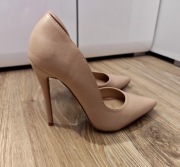 Cieliste wysokie szpilki PrettyLittleThing roz.37