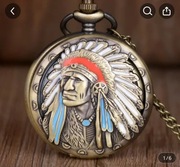 Zegarek kieszonkowy "Motyw Indiański"