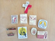 10x znaczki piny przypinki Jan Paweł II Wyszyński Popiełuszko lata '80