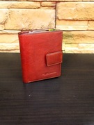 Skórzany portfel damski Dragon – kolor bordo / wiśnia