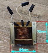 Transformator 80W   2x8.2V_4.3A,   19.5V_0.5A