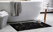Dywanik łazienkowy 40x60 złoty marmur ciemny nowoczesny