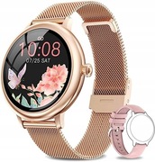 Smartwatch NAIXUES Różowy Złoty CF80 zegarek bransoleta pasek