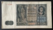 Polska - BANKNOT - 50 złotych 1941 seria A