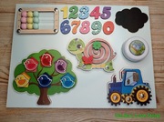 Tablica manipulacyjna edukacyjna sensoryczna.